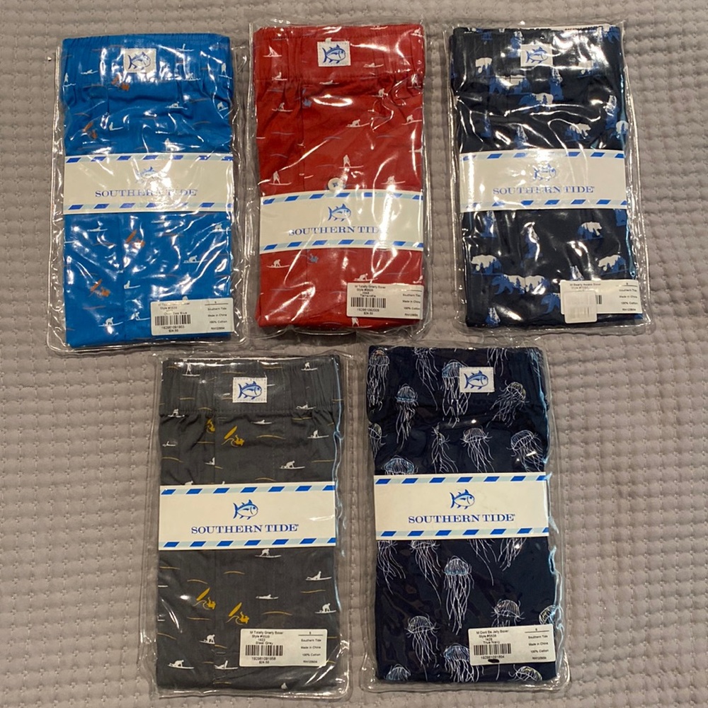 Southern Tide Boxers (Small - 5 Piece Bundle)
